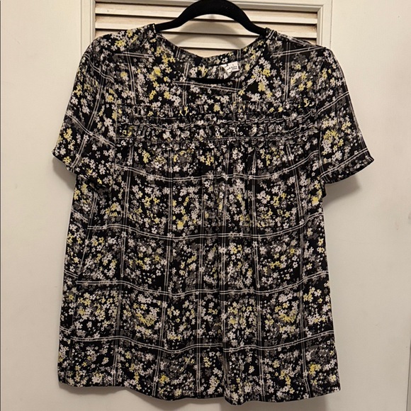 Elle Black and Yellow Floral Blouse - Picture 1 of 3